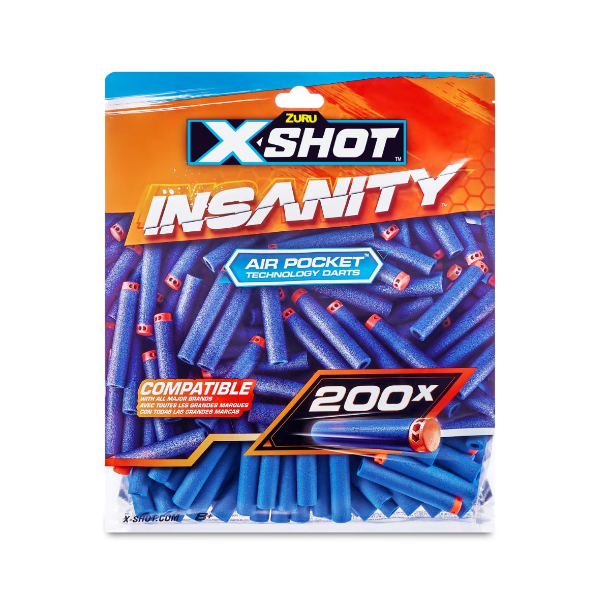 Set 200 Proiectile X-Shot Insanity Air Pocket