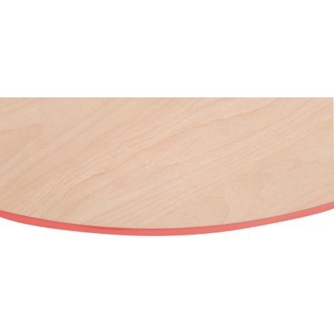 Blat Masă Artar Rotund Quadro Cant Roșu | Moje Bambino - imagine 2