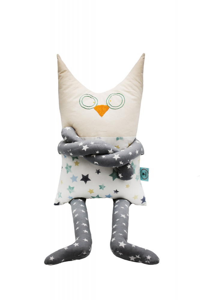 Păpușă Pernă Bufnița Bobo 80 cm Tiknik - imagine 2