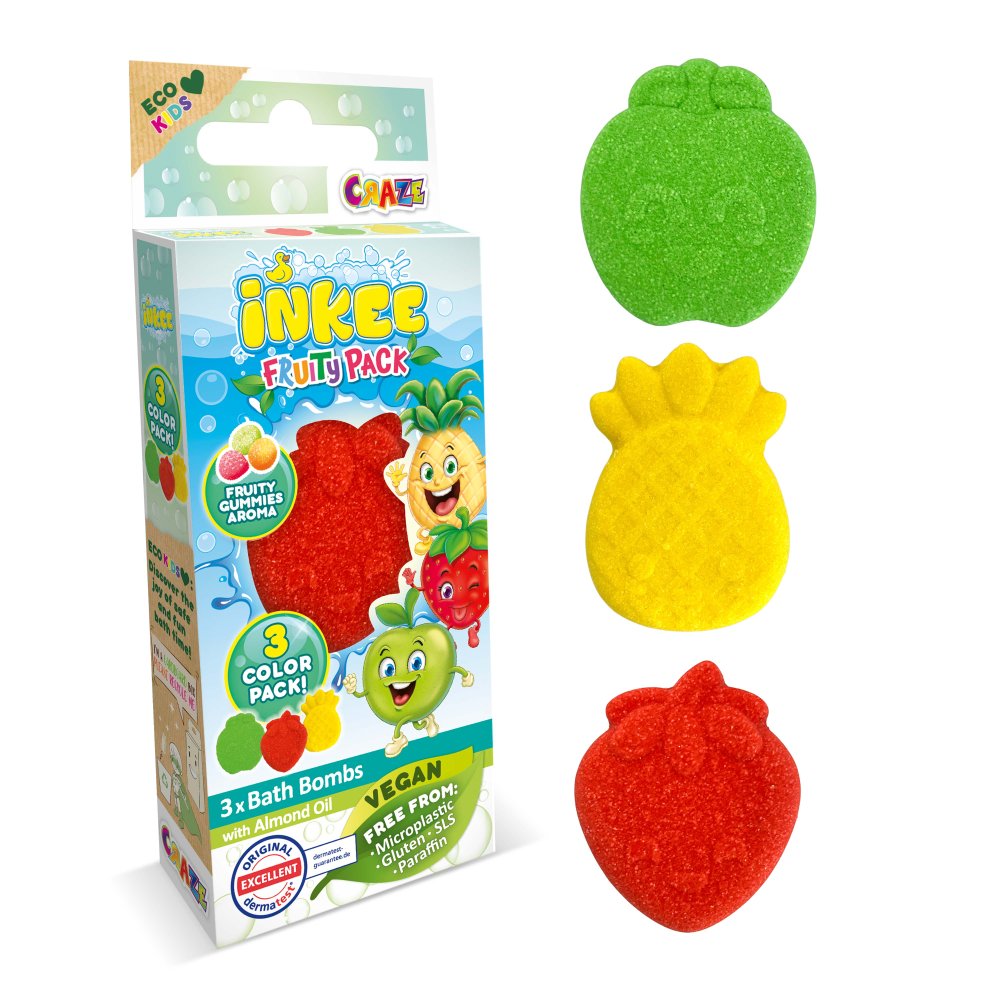 Bombe de baie Craze Fructe - Relaxare Instantă