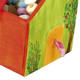 Cutie Casuta Beleduc - Decoratiune Din Lemn pentru Creativitate - imagine 4