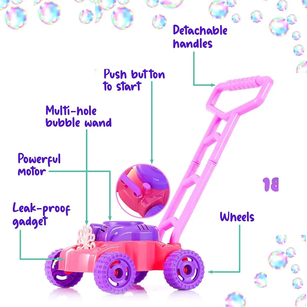 Mașină de Tuns Iarba Moni Bubble cu Baloane - imagine 8