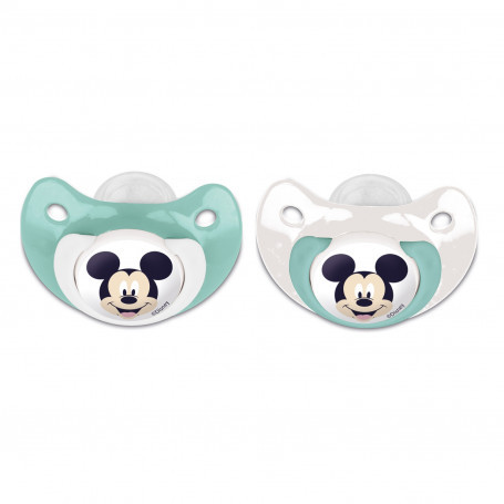 Set 2 Suzete Disney Mickey cu Capac, 6 luni+, Stor - imagine 4