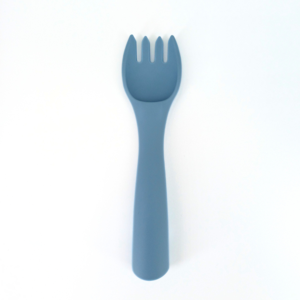 Furculita silicon Coccorito Blue, Sigură pentru Bebeluși - imagine 2