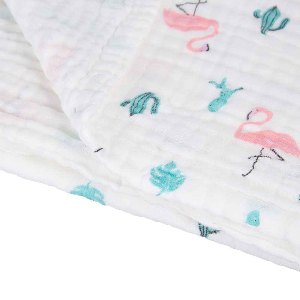 Patura Muselina Akuku Flamingo Multifunctionala - imagine 2