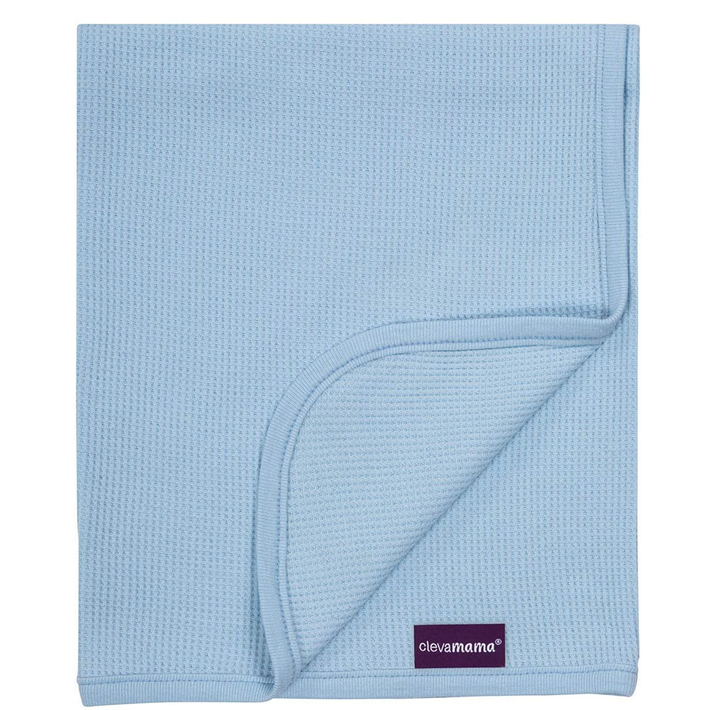Paturica Clevamama Waffle Blue 120x140 cm - imagine 2
