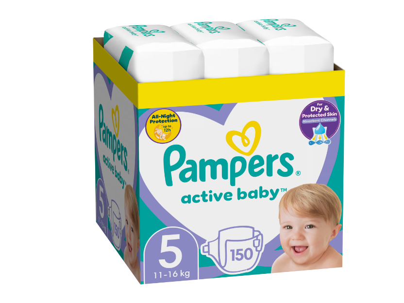 Scutece Pampers Active Baby XXL, 150 buc - imagine 9