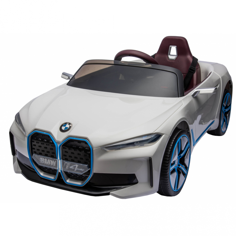 Masinuta Electrica BMW I4 White 12V, 70W - imagine 7
