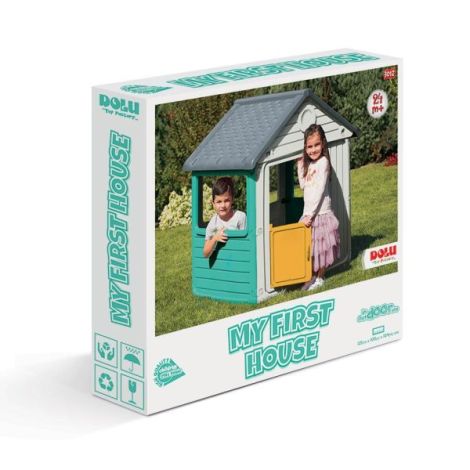 Casuta Dolu cu Tablita de Desen Pastel pentru Copii - imagine 2