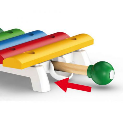 Xilofon Brio din Lemn, 5 Tonuri, Educațional - imagine 6