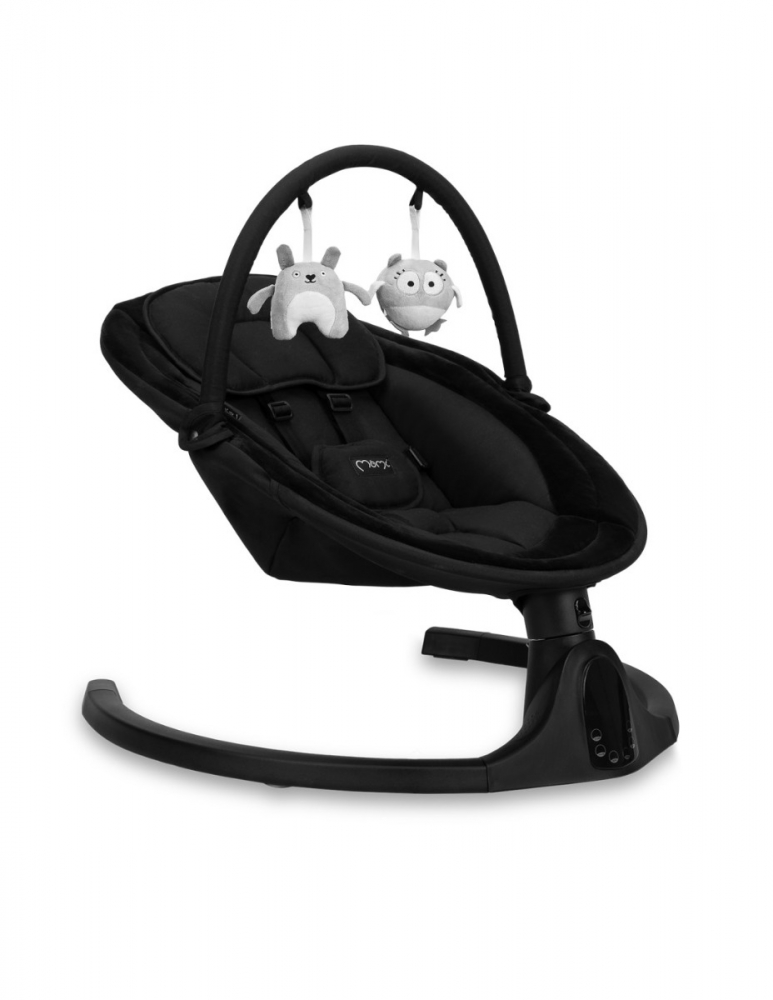 Balansoar Electric Momi Kenani Black, 0-9 kg - imagine 6