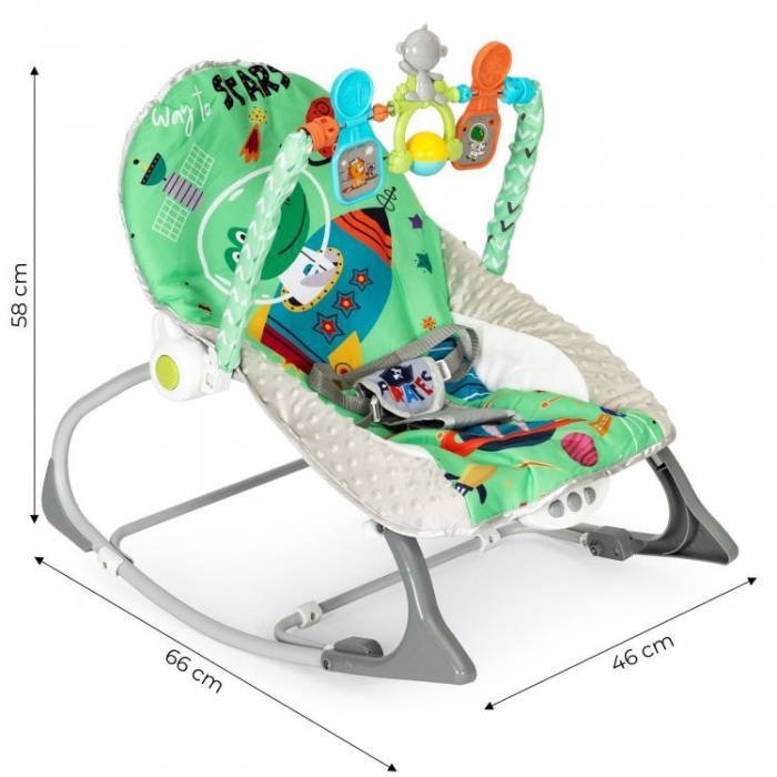 Balansoar 2 in 1 Ecotoys cu vibrații și sunete - imagine 8