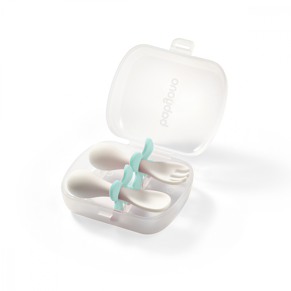 Set tacamuri ergonomice Babyono verde - imagine 6