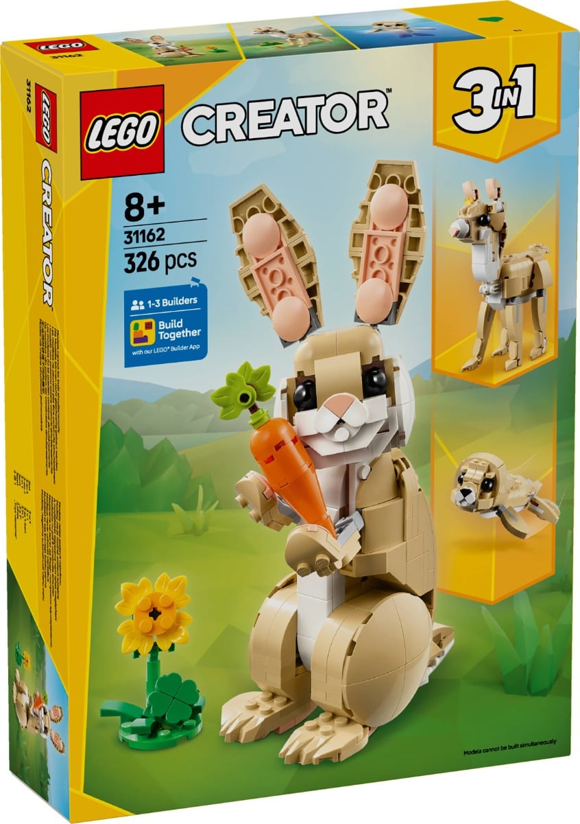 LEGO Creator 31162 Iepuraș Drăgălaș - 3 în 1