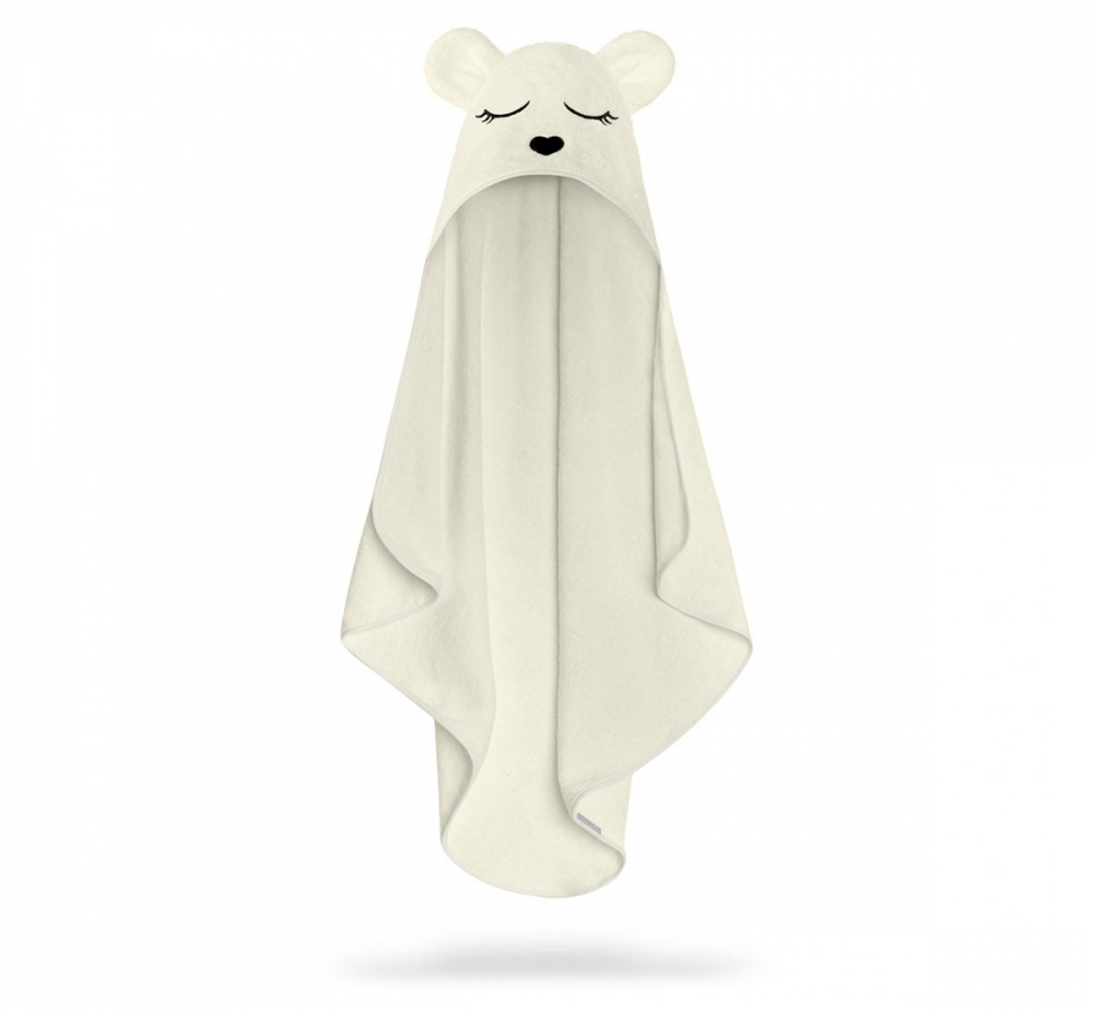 Prosop Bambus cu Gluga BabySteps Teddy, S, 85x90cm - imagine 6