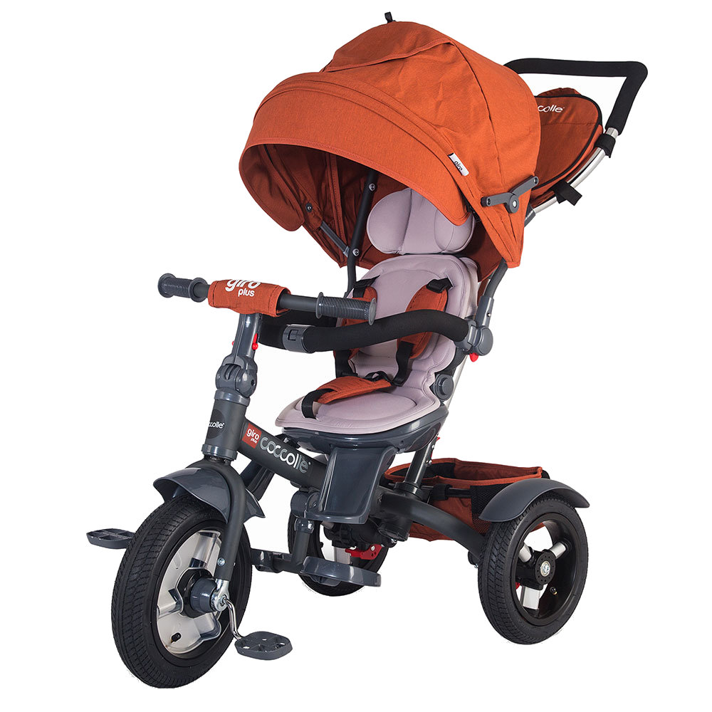 Tricicleta Coccolle Giro Plus Caramiziu, Multifunctionala - imagine 9