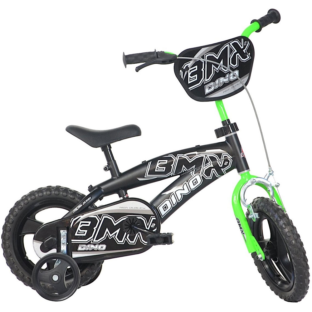 Bicicleta Dino Bikes BMX 12 inch, Negru-Verde - imagine 2