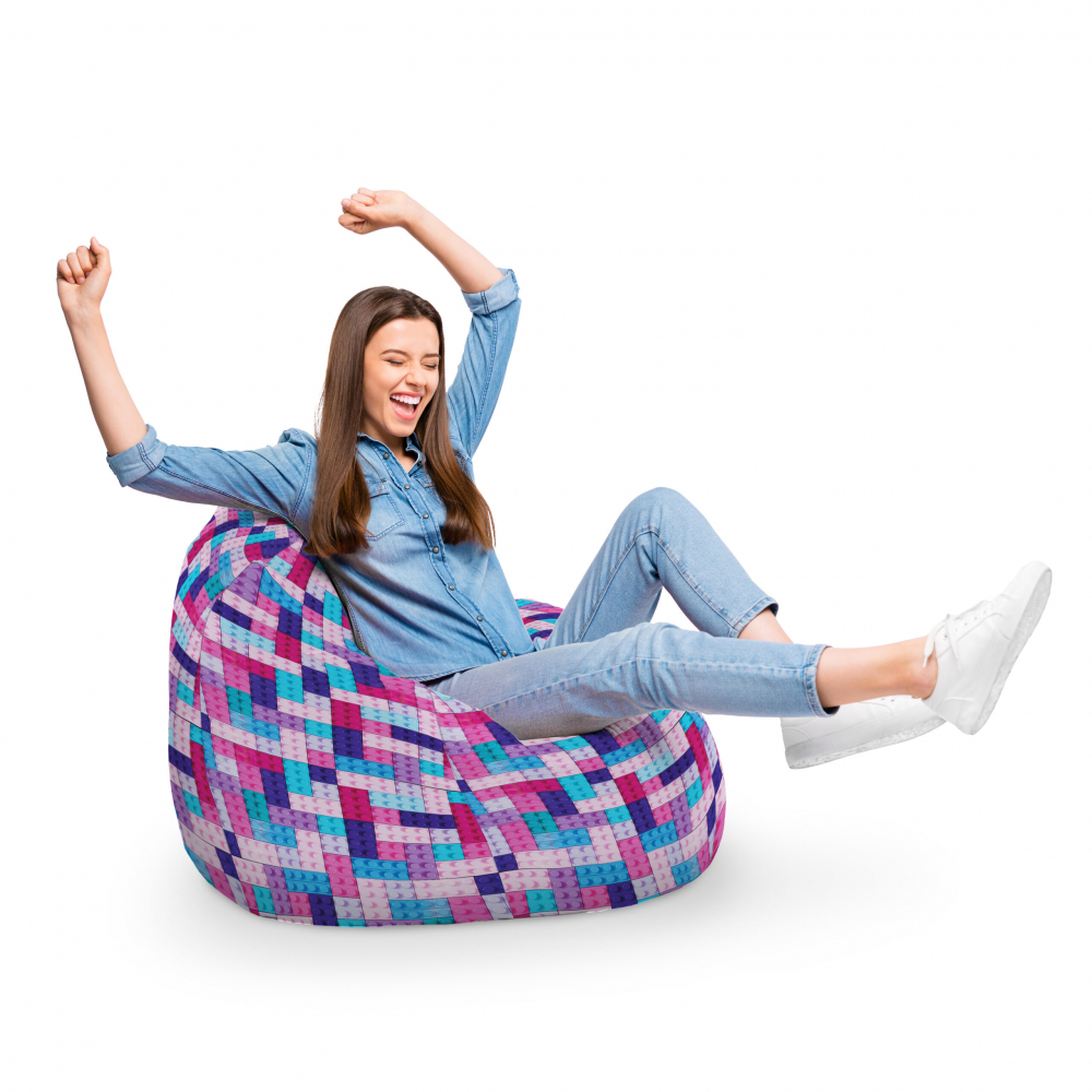 Fotoliu Puf Updeco Para XL Mov pentru Relaxare