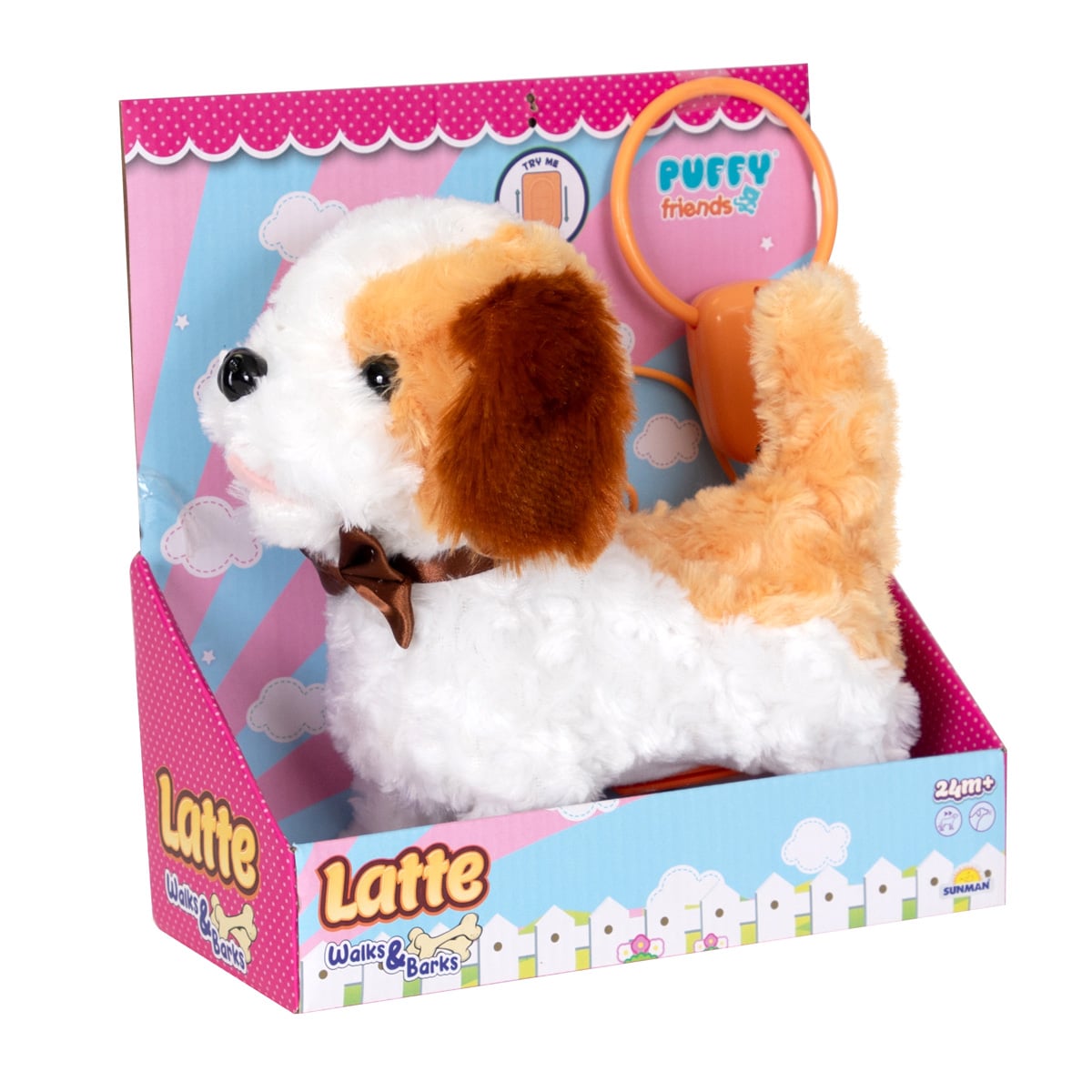 Catelus Latte Puffy Friends, Jucarie Interactiva