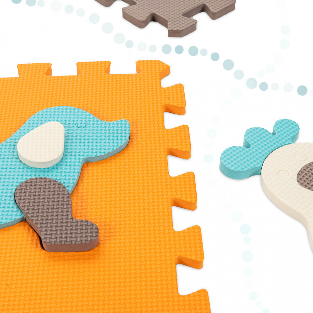 Covor Puzzle Ikonka Spuma EVA Cute Animals - imagine 2