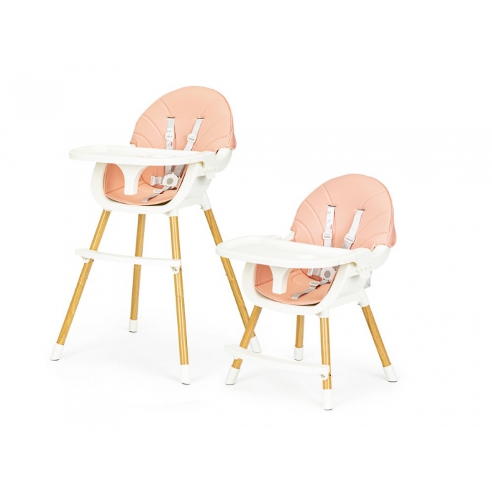 Scaun de masa 2 in 1 Ecotoys HA-004 Roz Reglabil - imagine 7
