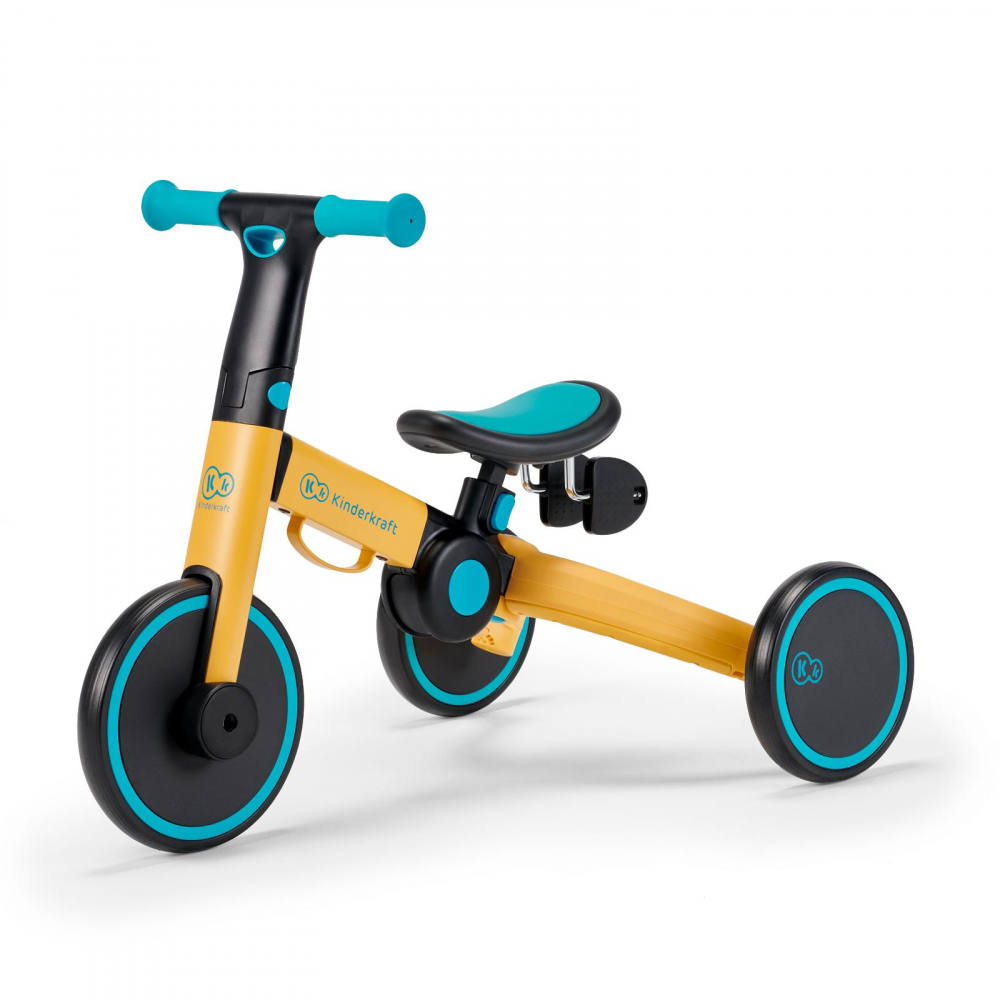 Tricicleta Kinderkraft 4trike Yellow Transformabilă - imagine 2