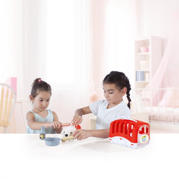 Dolu Catelus cu cusca rosie - Jucarie educativa