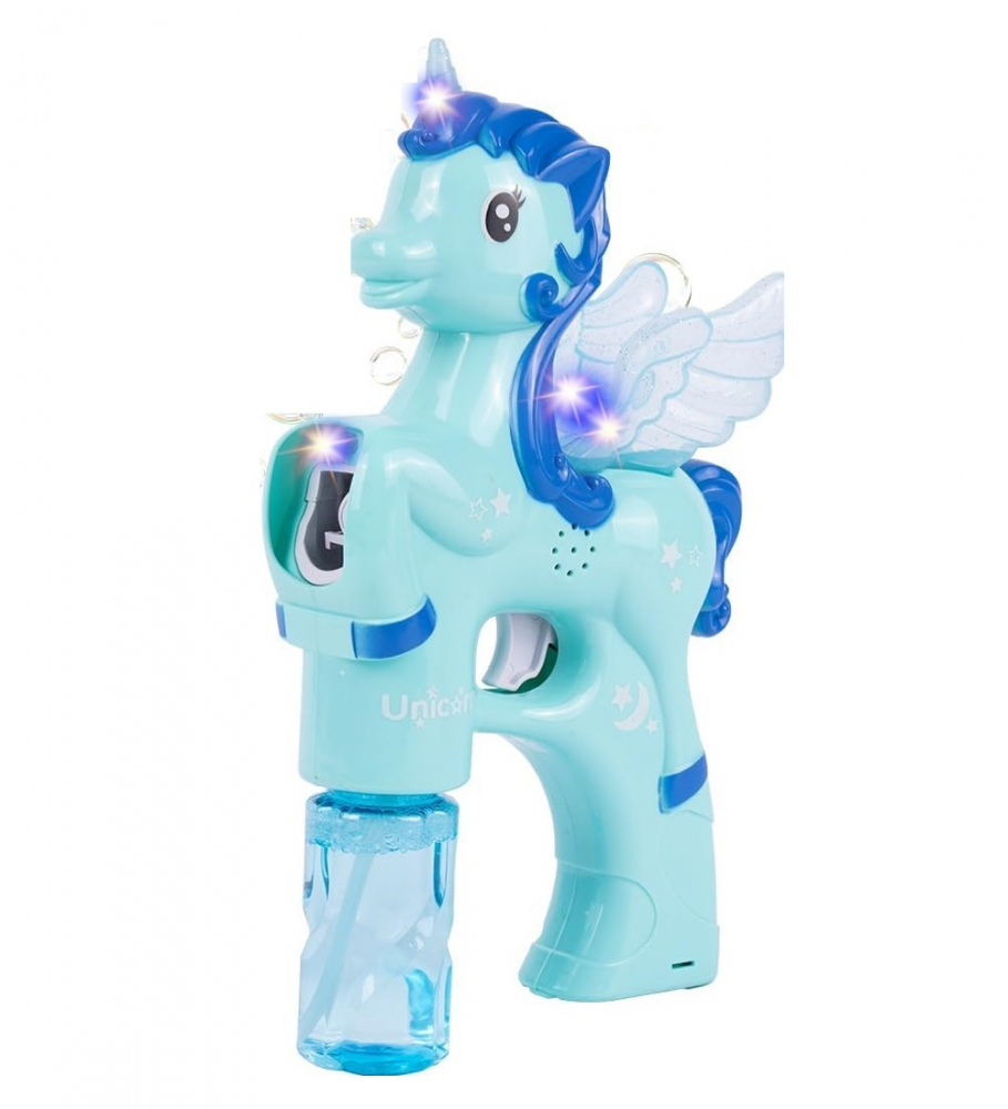 Pistol Unicorn Bule Sapun Malplay cu Lumini - imagine 3