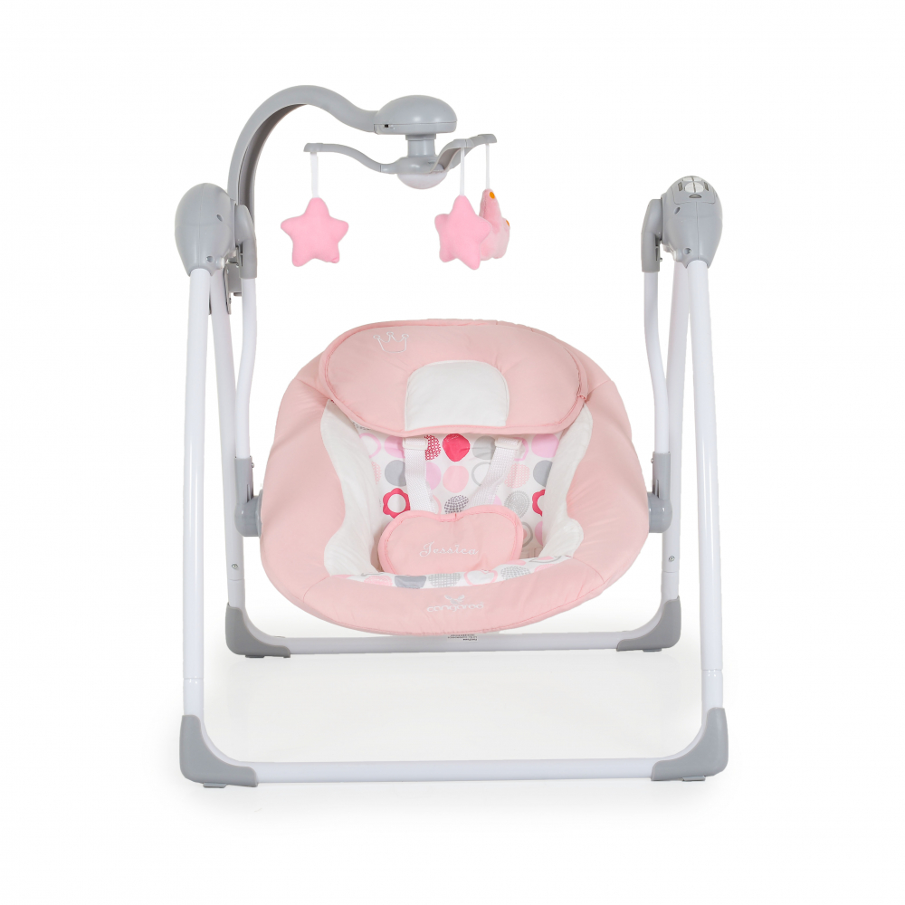 Leagan Electric Pliabil Cangaroo Jessica Pink cu Telecomanda - imagine 6