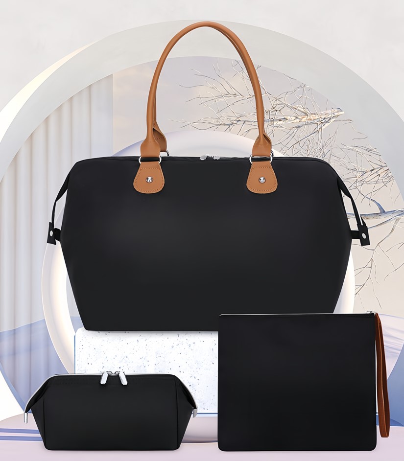 Set Geanta Mamici Black Ikonka | Organizare Perfectă