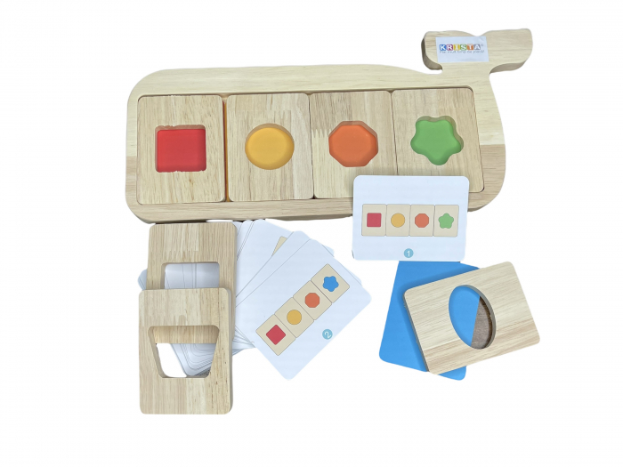 Joc Montessori Forme și Culori Krista - Lemn Educativ