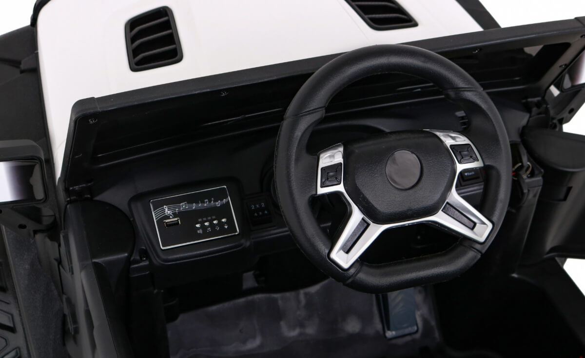 Mașinuță Electrică OFF-ROAD 4X4 Alb | Autokids - imagine 9
