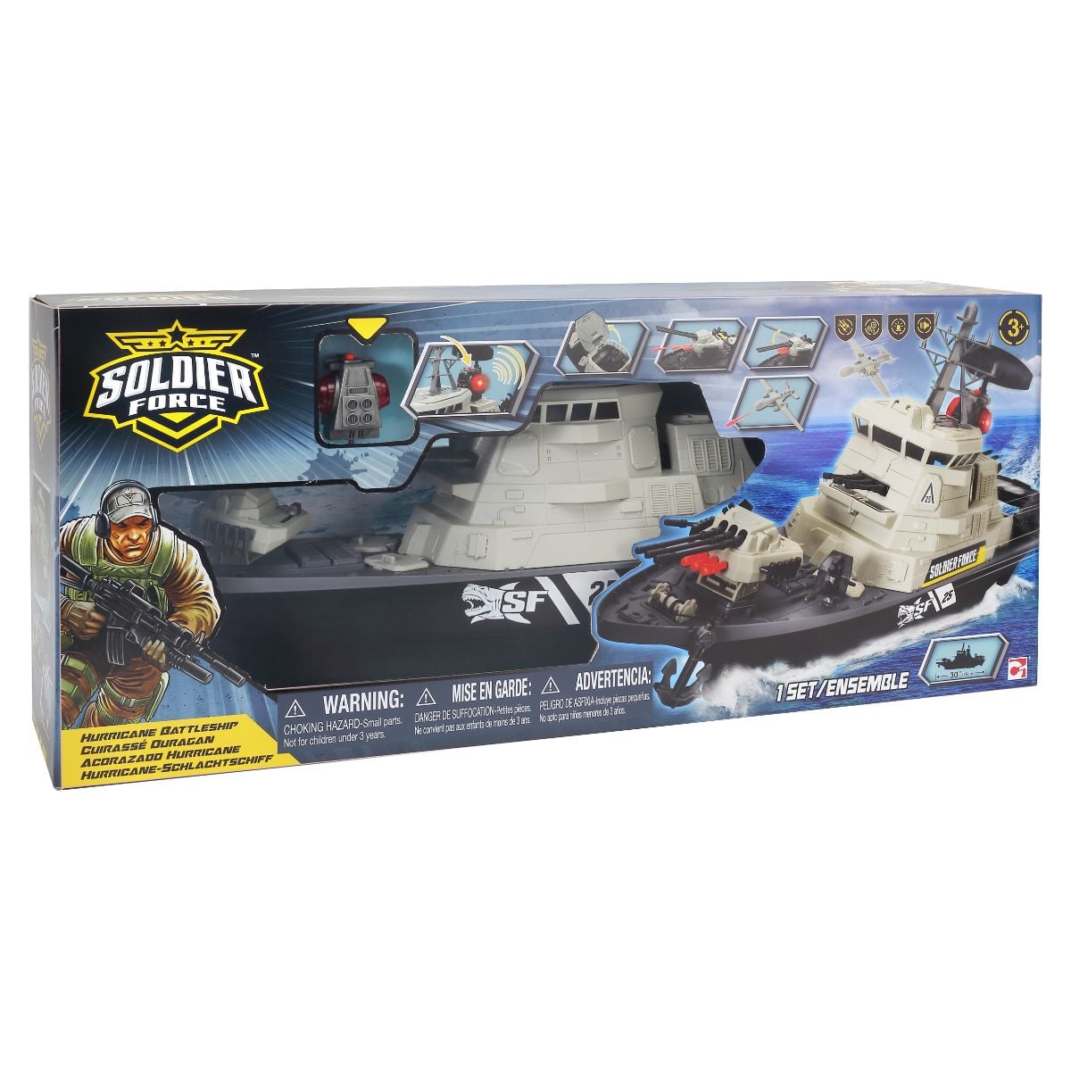 Set Nava de Luptă Soldier Force cu Dronă