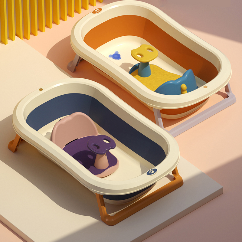 Suport Baie Little Mom Blue cu Scaun și Ventuze - imagine 3