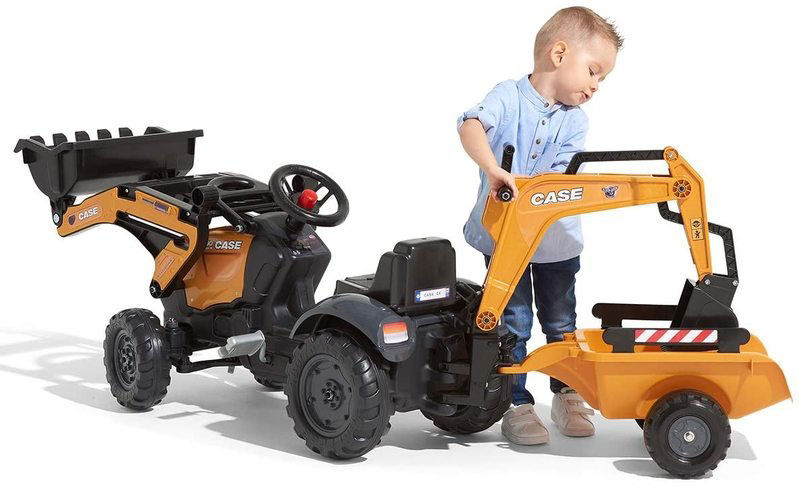 Tractor pedale Falk cu incarcator si excavator - imagine 2
