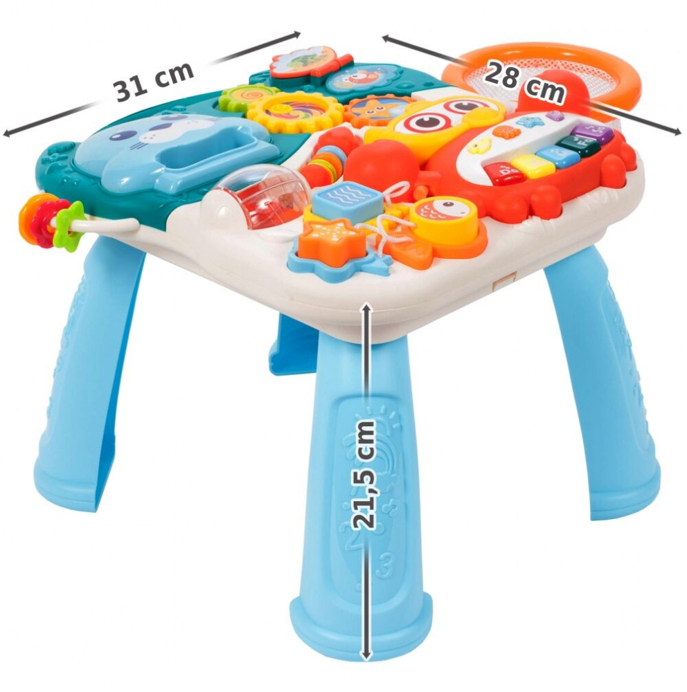 Antepremergator Malplay 2in1 cu Pian și Activități - imagine 12