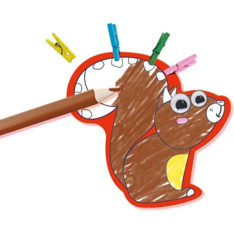 Ses Creative Set Animale cu Cârlige | Joc Creativ - imagine 5