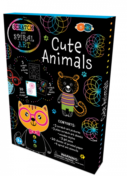 Set Creatie Scratch Spirala Animale Buddy&barney