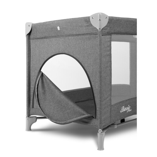 Patut Pliabil Caretero Basic Plus Graphite, 2 Nivele - imagine 5