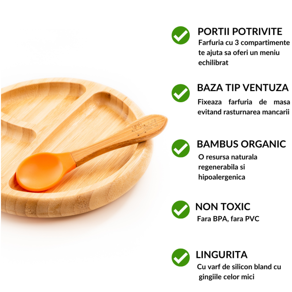 Set Diversificare Bambus Oaki Portocaliu - imagine 3