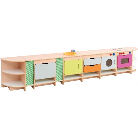 Bucătărie Qaudro Alb | Moje Bambino Modulară - imagine 2