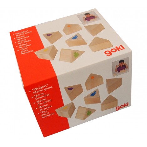 Joc de memorie Greutatile Goki - Lemn