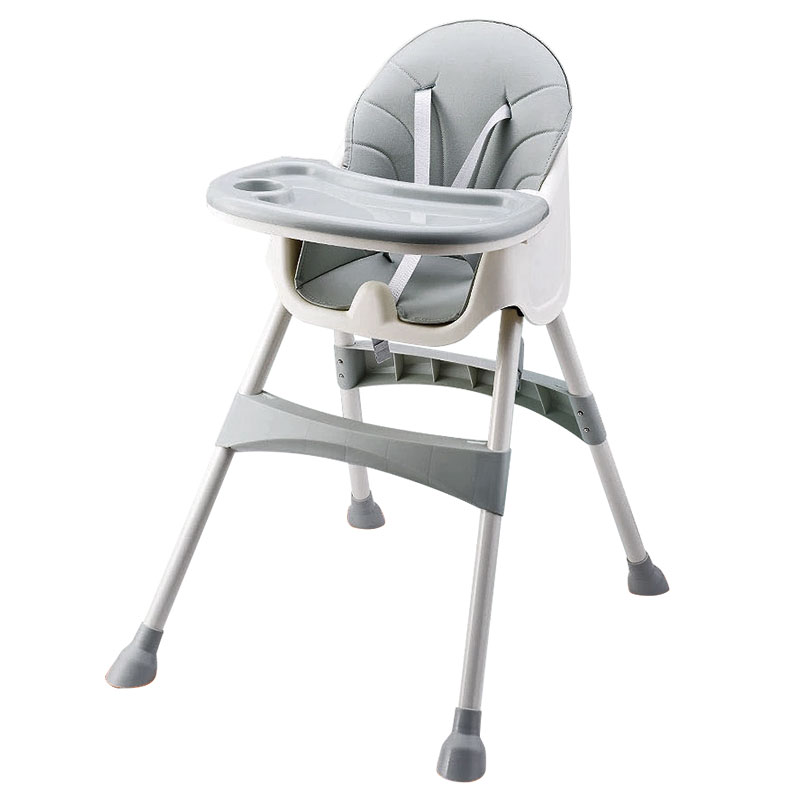 Scaun de masa Little Mom Dinner Grey, Transformabil - imagine 5