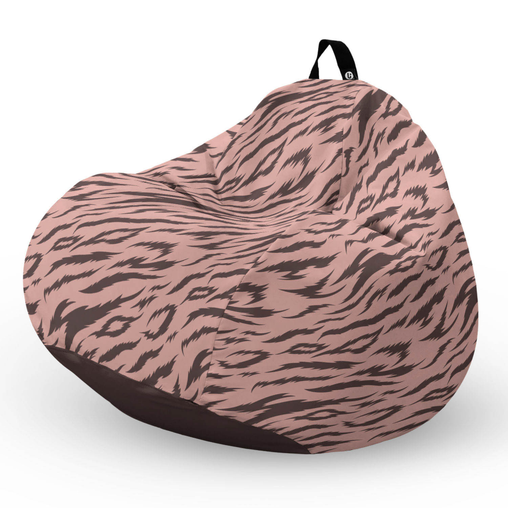 Fotoliu Puf XL Tigre Soft Pink | Updeco - imagine 5