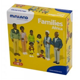 Set Figurine Familie Africană Miniland - imagine 2