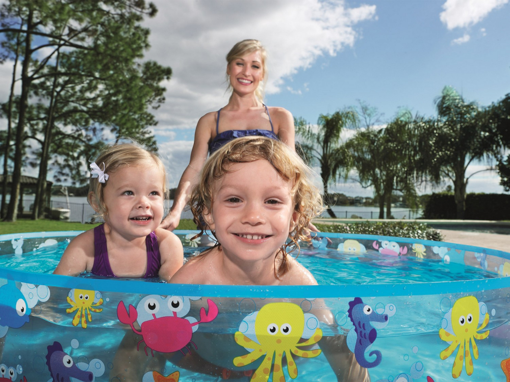 Piscina Bestway Fill and Fun 122cm - distractie vara - imagine 5