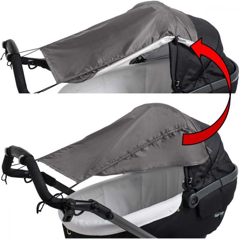 Parasolar Altabebe cu Laterale, Protecție UV 50, Gri - imagine 4