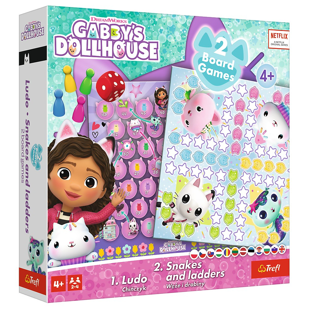 Joc Trefl DreamWorks Gabby's House 2in1 Ludo