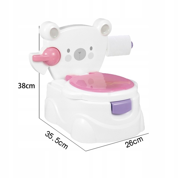 Olita Educationala 2in1 Teddy Bear Pink | Matadi - imagine 3