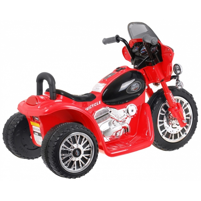 Motocicleta Ramiz Chopper JT568 Rosu Electrica - imagine 3